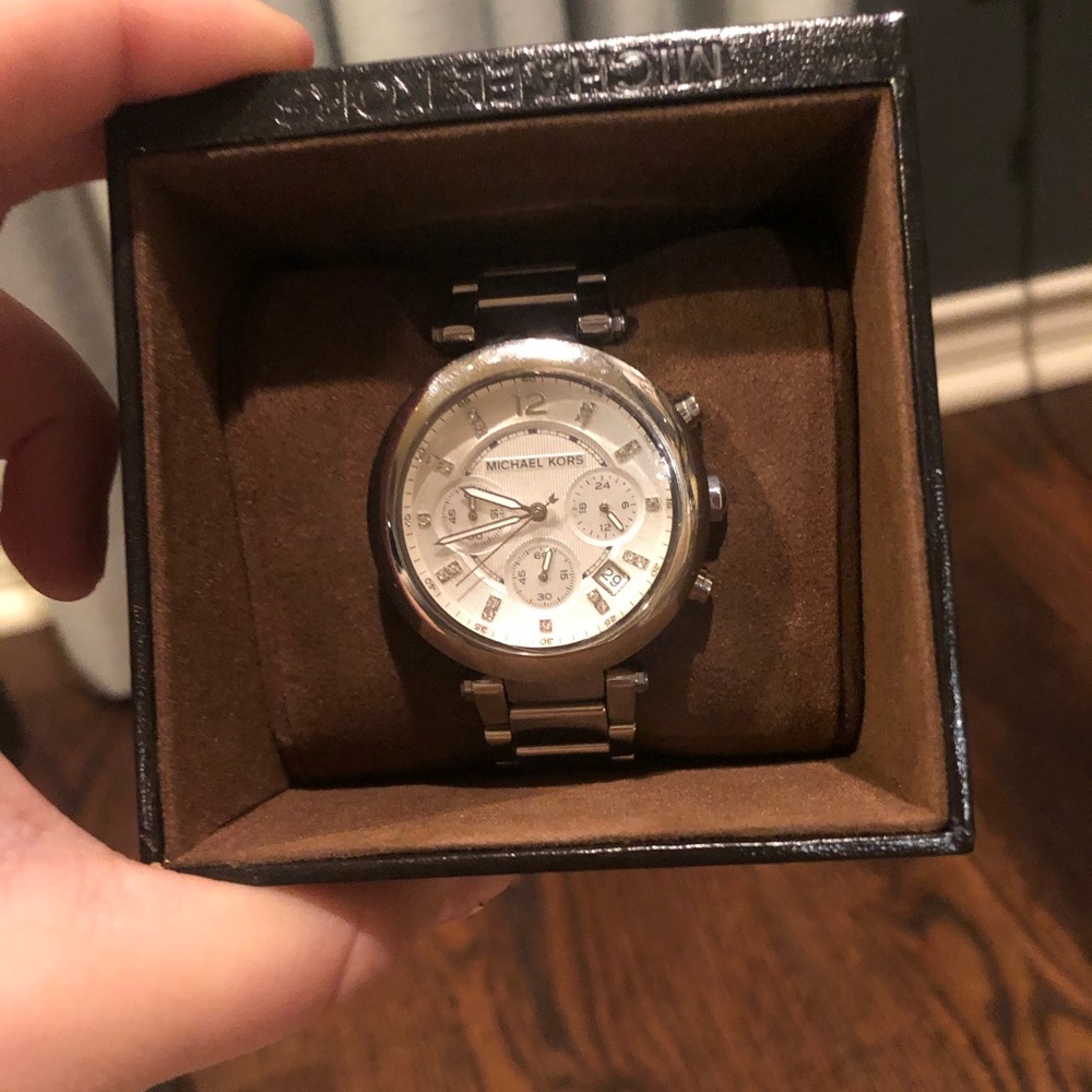 Michael Kors sterling silver watch